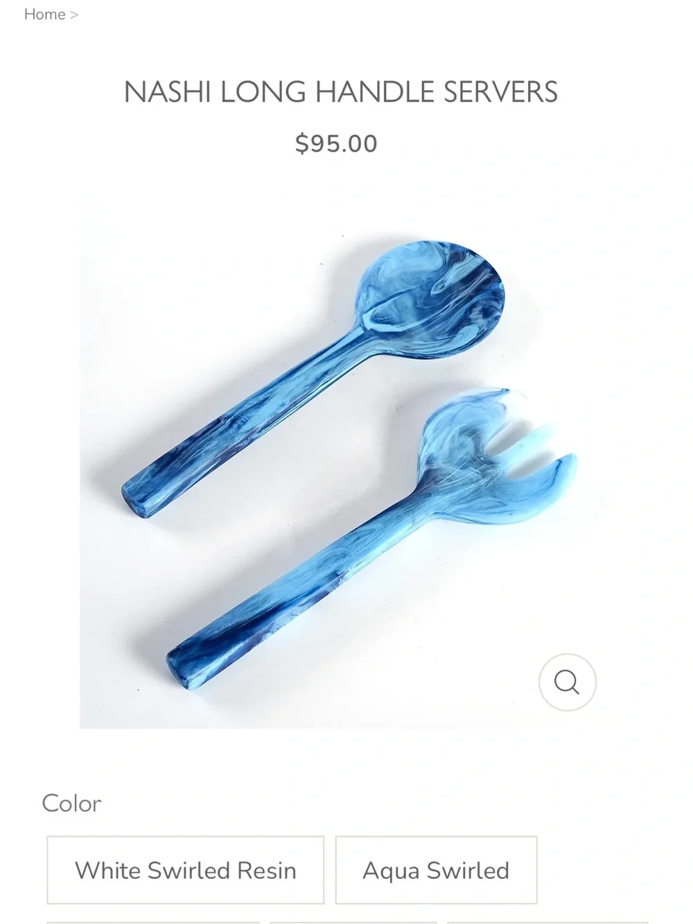 Denim Blue Wave Bowl and Serving Utensils